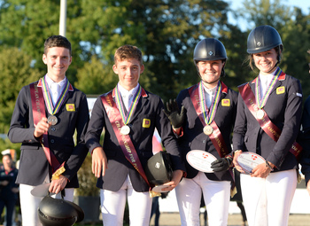 British Pony Team join in the GB medal delivery by winning Pony European Champs Team Bronze British Pony Team join in the GB medal delivery by winning Pony European Champs Team Bronze